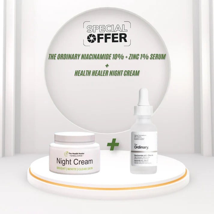 Your Ultimate Duo | The Ordinary Niacinamide Serum & Health Healer Night Cream